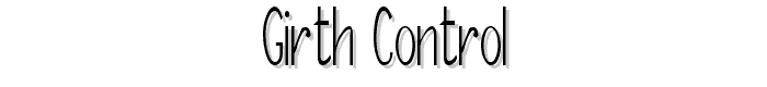Girth Control font